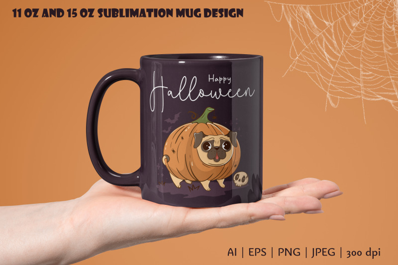 cute-funny-halloween-dog-sublimation-mug-wrap-11-amp-15-oz