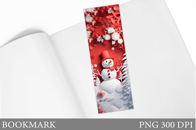 snowman-bookmark-design-winter-bookmark-sublimation