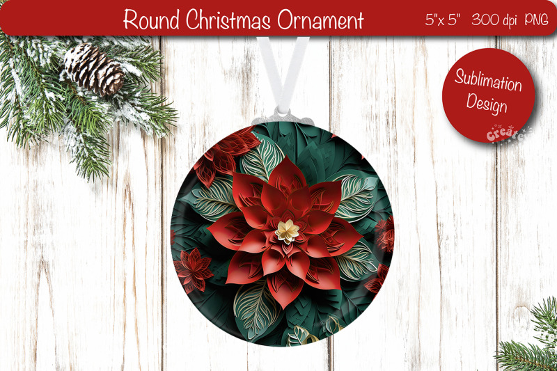 3d-christmas-ornaments-round-sublimation-3d-christmas-flower-png