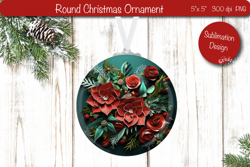 3d-christmas-ornaments-round-sublimation-3d-christmas-flower-png