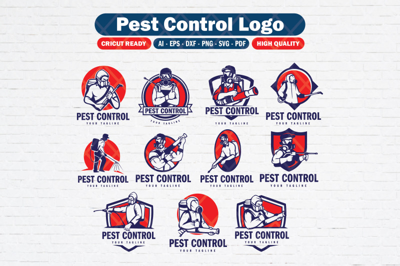 set-of-pest-control-logo-bundle