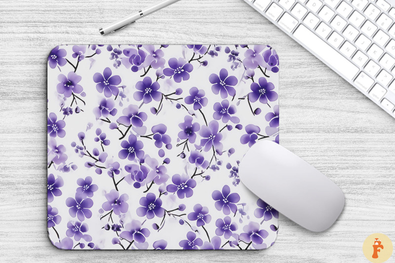 mini-purple-flowers-pattern-mouse-pad