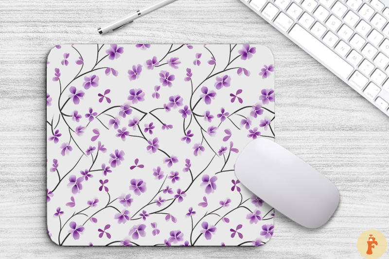 mini-purple-flowers-pattern-mouse-pad