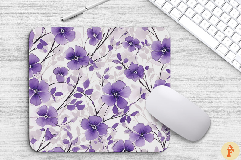 mini-purple-flowers-pattern-mouse-pad