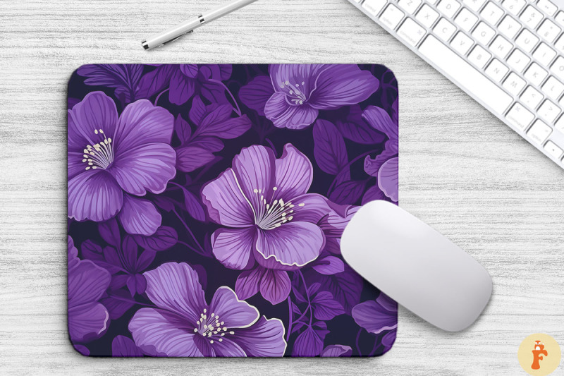 beautiful-purple-flowers-mouse-pad