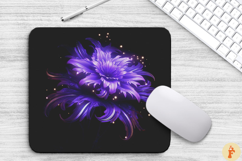 mystic-violet-flowers-mouse-pad-design