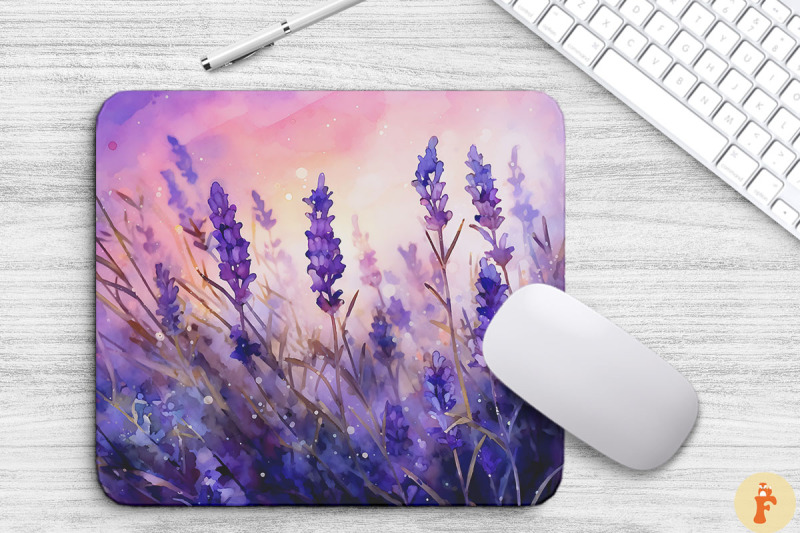 watercolor-lavender-mouse-pad-design