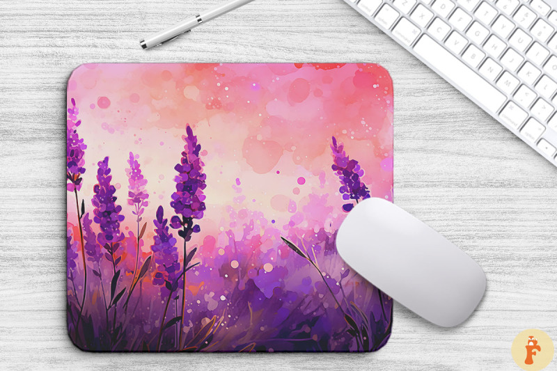 watercolor-lavender-mouse-pad-design