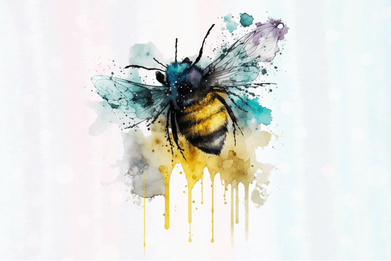 watercolor-bee-sublimation-png-bundle