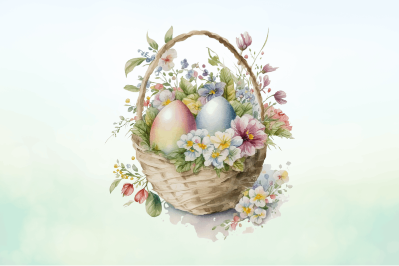 watercolor-easter-floral-egg-baskets-clipart-bundle