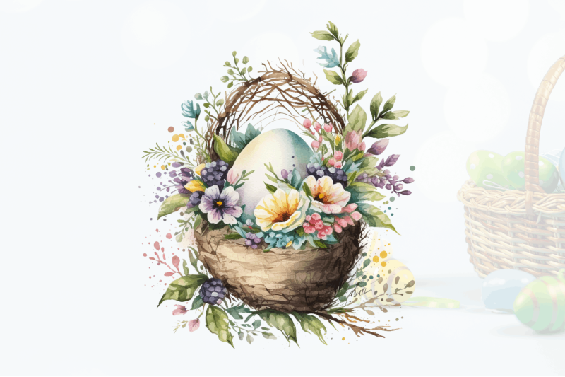 watercolor-easter-floral-egg-baskets-clipart-bundle