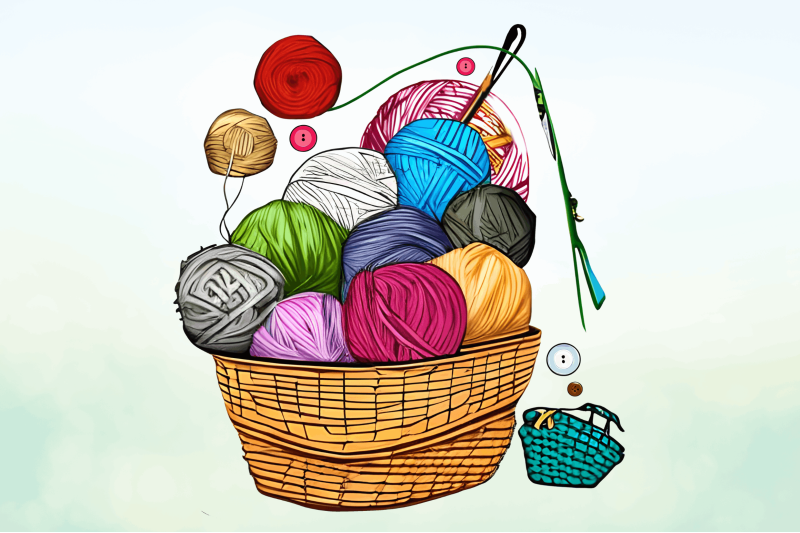 watercolor-crochet-knitting-clipart-bundle