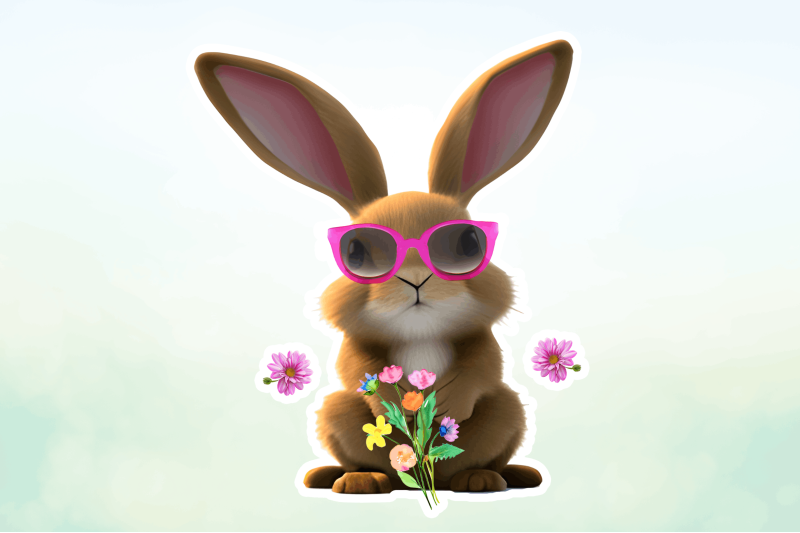 with-glasses-bunny-clipart-bundle