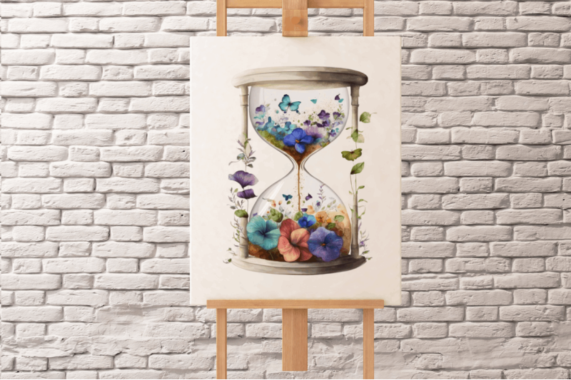 watercolor-nature-hourglass-clipart