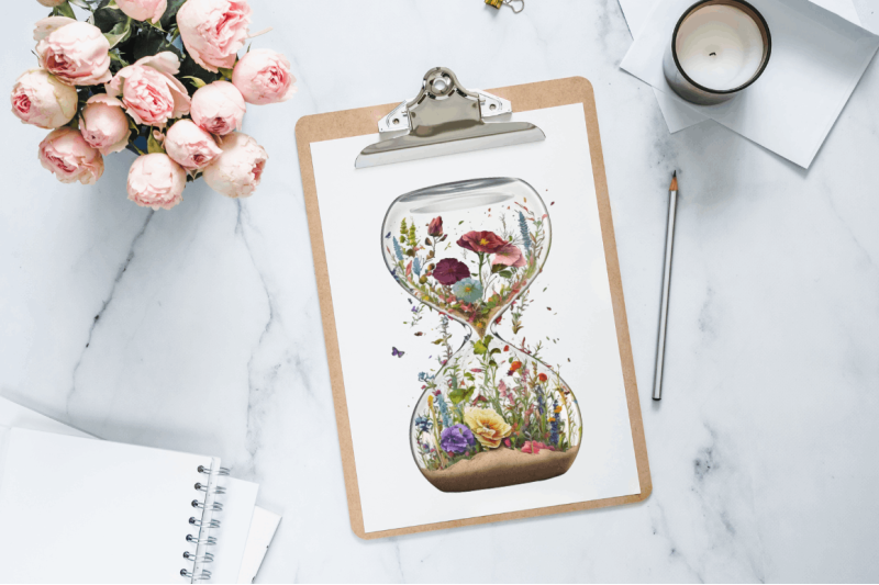 watercolor-nature-hourglass-clipart