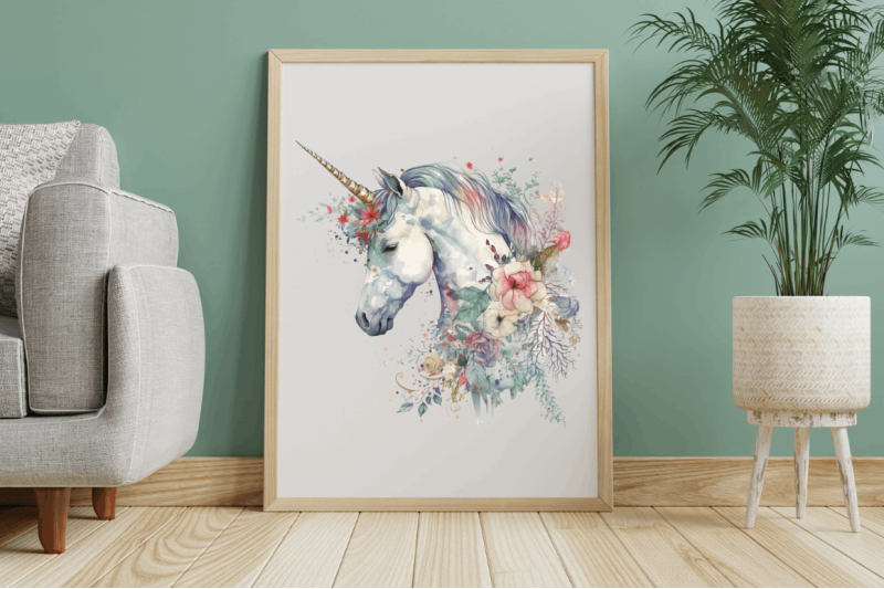 watercolor-cute-unicorn-clipart-bundle