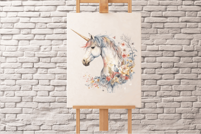 watercolor-cute-unicorn-clipart-bundle