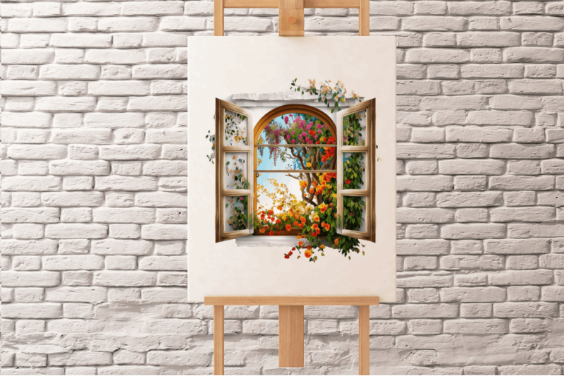 watercolor-floral-window-clipart-bundle