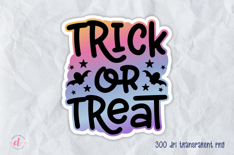 trick-or-treat-halloween-sticker-png