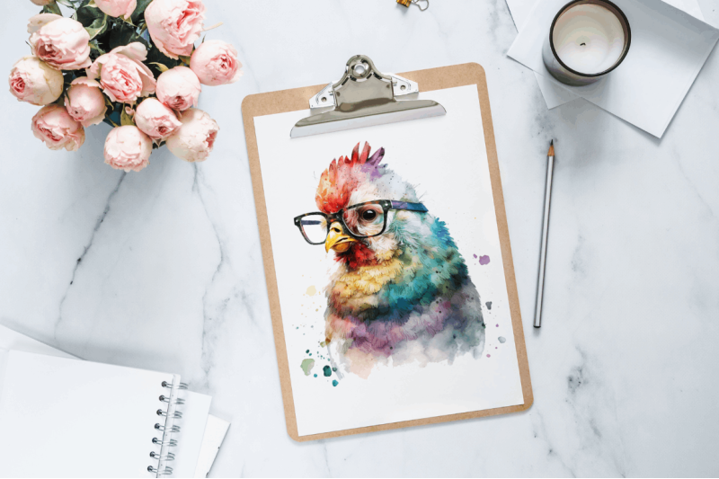 watercolor-funny-chicken-clipart-bundles