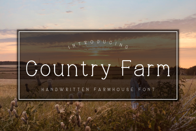 country-farm-handwritten-farmhouse-font