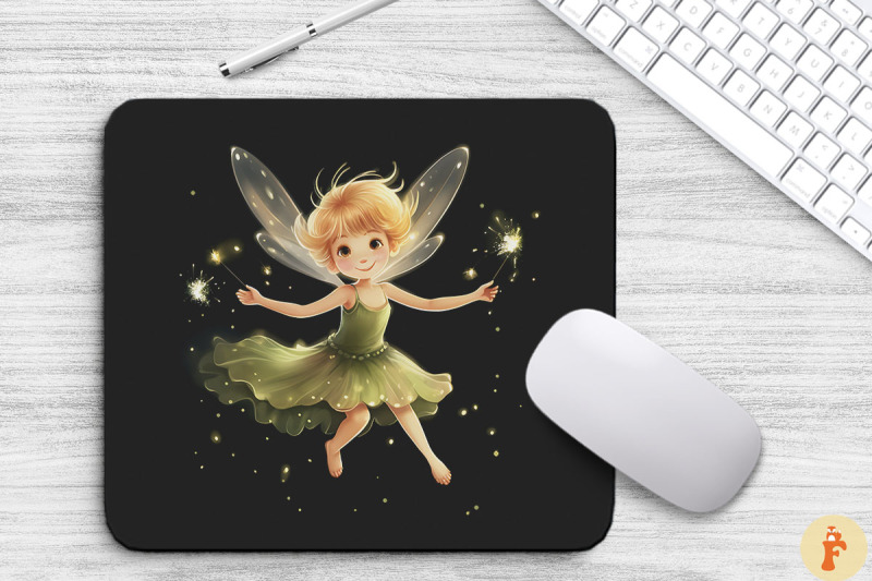 cute-fairy-with-fireflies-mouse-pad