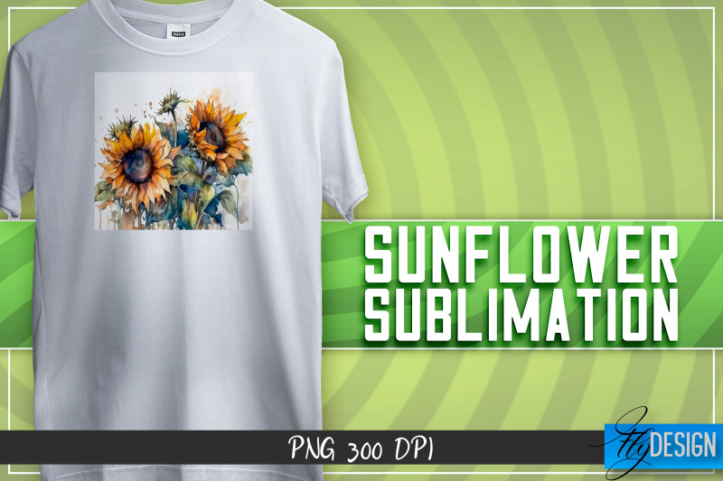 sunflowers-sublimation-happy-design-t-shirt-design