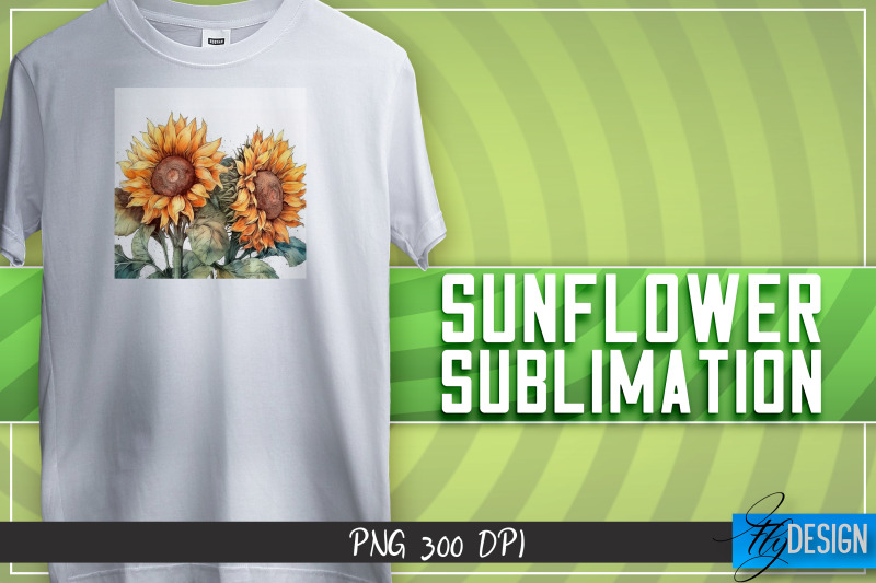 sunflowers-sublimation-happy-design-t-shirt-design