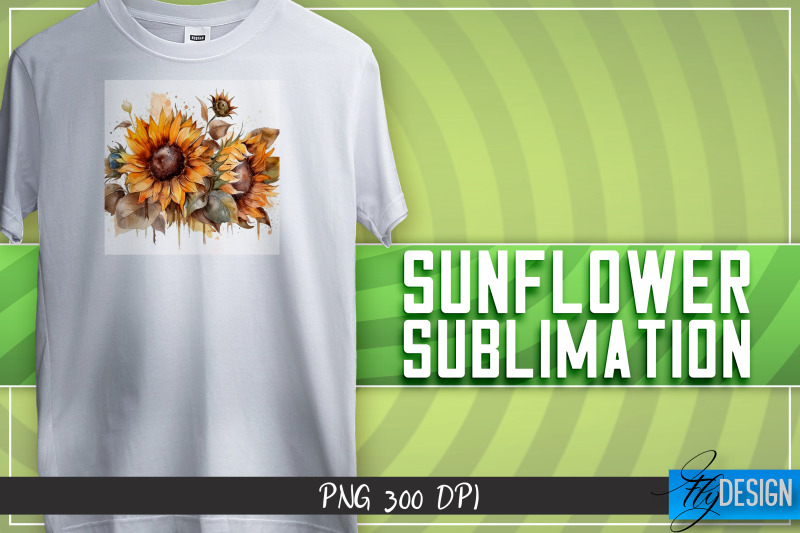 sunflowers-sublimation-happy-design-t-shirt-design