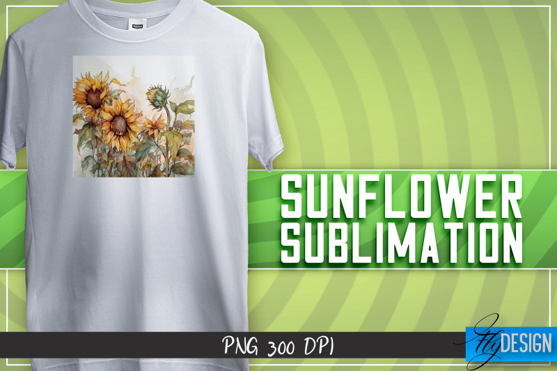 sunflowers-sublimation-happy-design-t-shirt-design