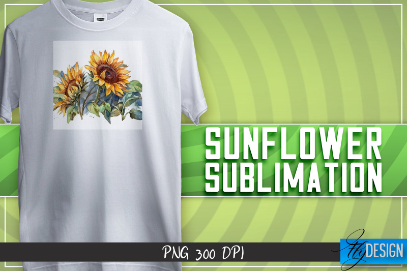 sunflowers-sublimation-happy-design-t-shirt-design