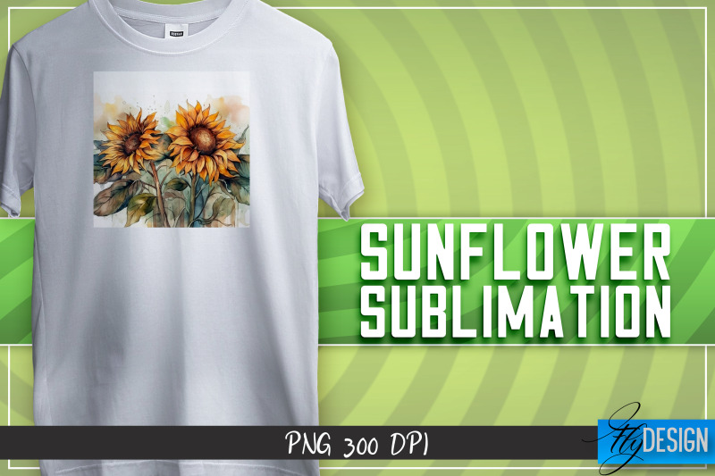 sunflowers-sublimation-happy-design-t-shirt-design