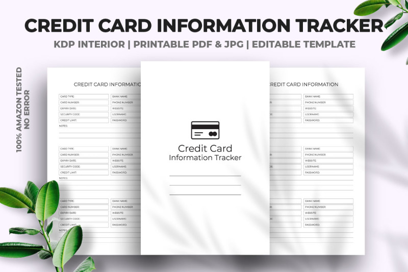 credit-card-information-tracker-kdp-interior