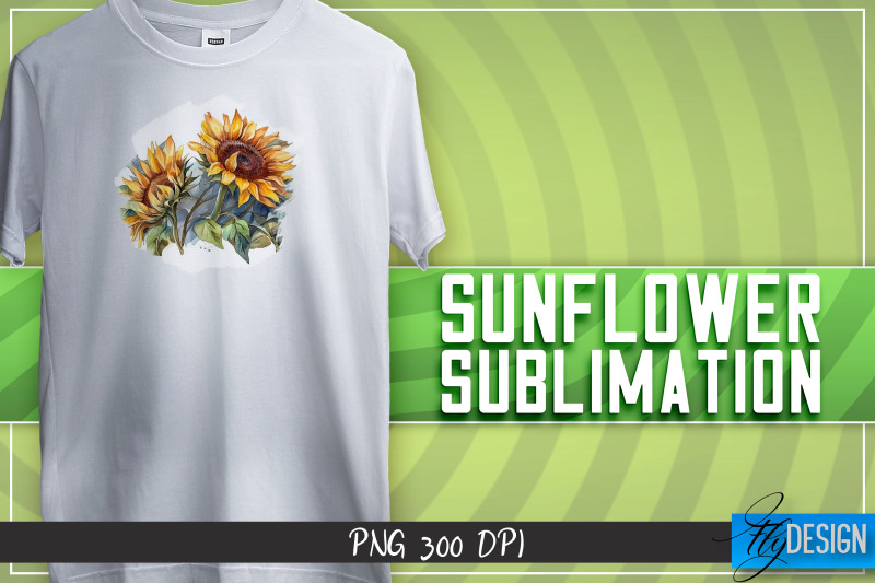 sunflowers-sublimation-happy-design-t-shirt-design