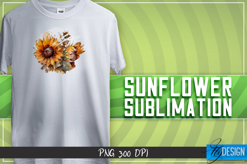 sunflowers-sublimation-happy-design-t-shirt-design