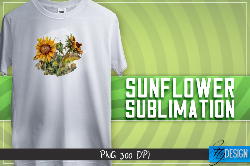 sunflowers-sublimation-happy-design-t-shirt-design