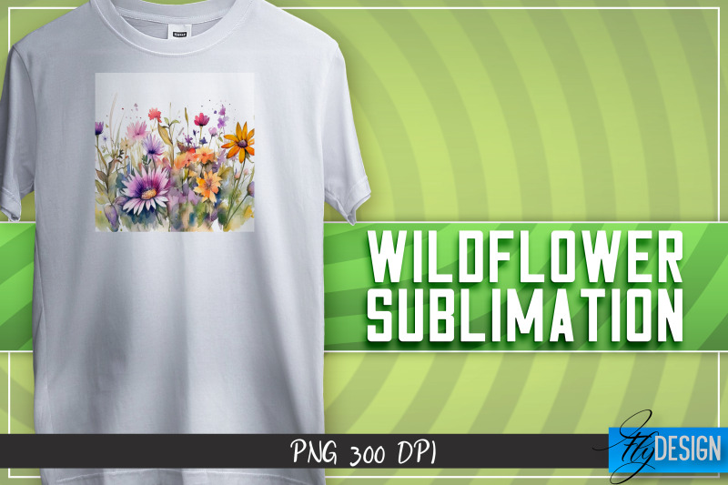 wildflowers-sublimation-t-shirt-design