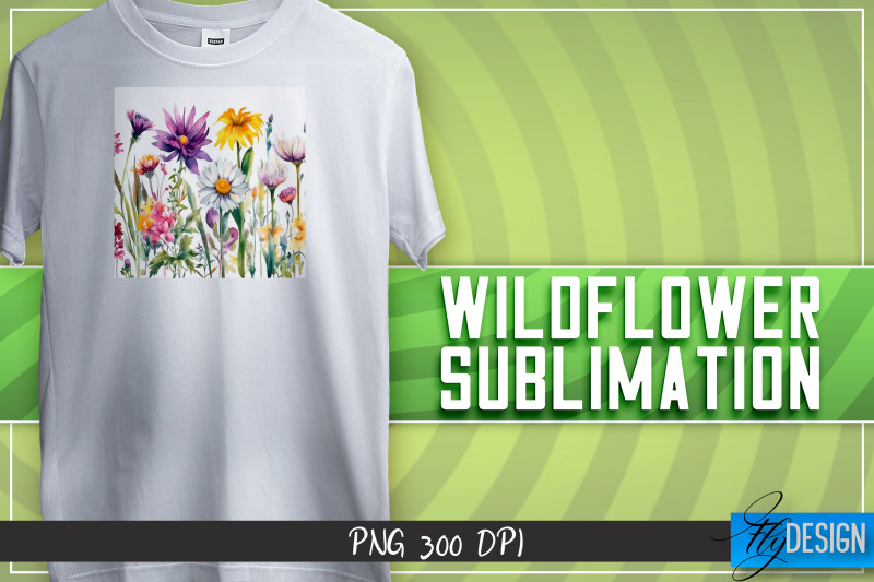 wildflowers-sublimation-t-shirt-design