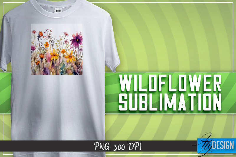 wildflowers-sublimation-t-shirt-design