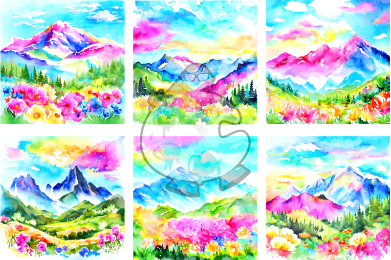 watercolor-mountain-scenes-transparent-illustrations