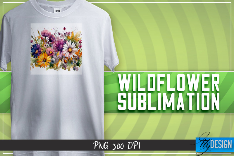 wildflowers-sublimation-t-shirt-design