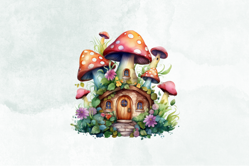 fairy-house-watercolor-sublimation