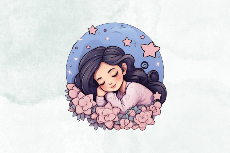 sweet-dreams-cute-girl-sleeping-clipart