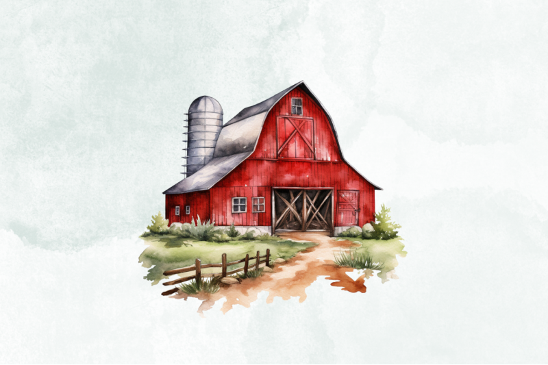 watercolor-red-barn-sublimation-clipart