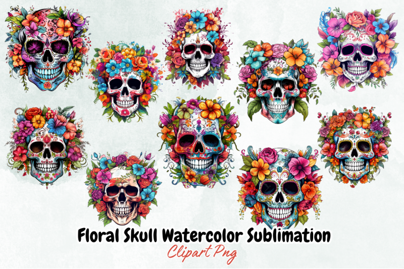 floral-skull-watercolor-sublimation