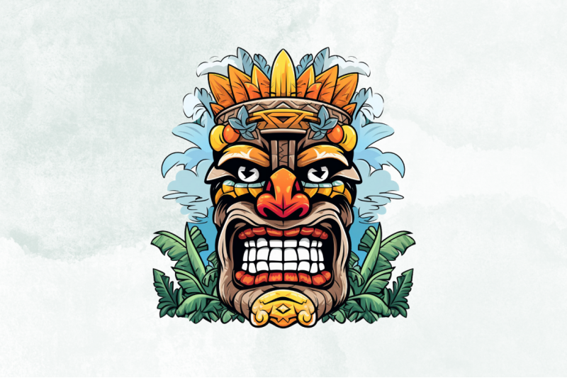 stone-tiki-god-sublimation-clipart