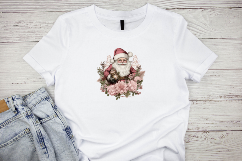 vintage-pink-christmas-santa-sublimation