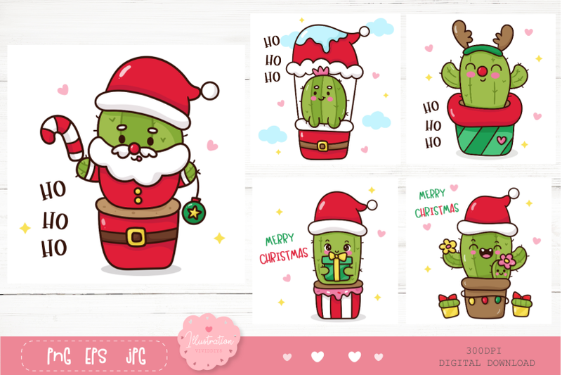 cactus-christmas-cartoon-kawaii-clipart-happy-new-year-x-mas