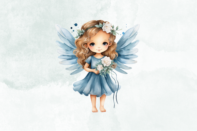 little-girl-angel-watercolor-clipart