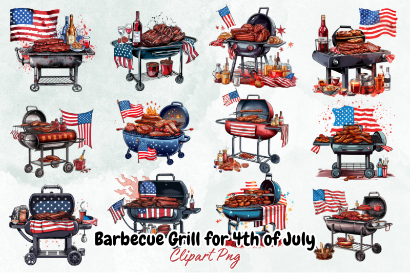 barbecue-grill-for-4th-of-july-clipart